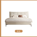 Light french cream style bed small apartment casualaccessible luxury foshan furniture master bedroom double 1.8m genuine leather bed