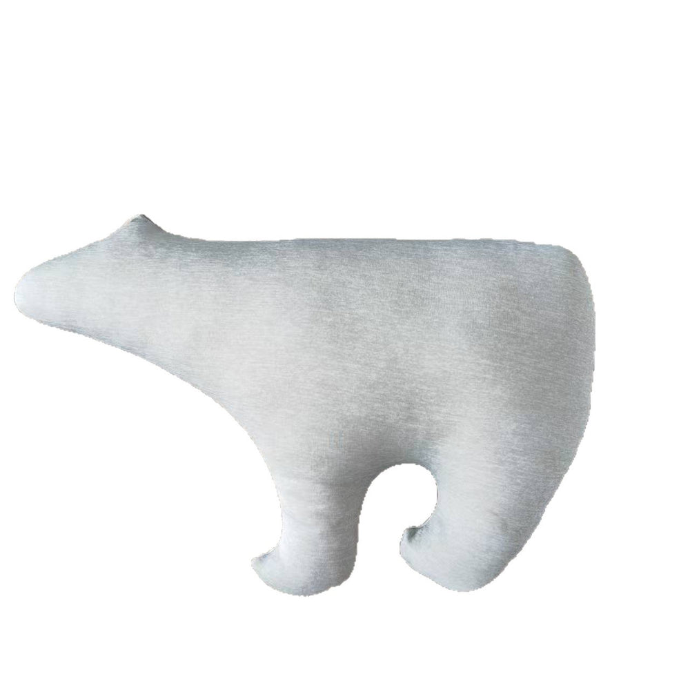 polar bear cold-sensing fabric pillow polar bear doll cartoon cute bear pillow baby hair-styling pillow core