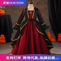 Amazon cross-border girls' halloween dress  new dark witch princess costume cosplay outfit