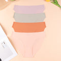 European and american sexy seamless fitness underwear women's low waist ice silk briefs pure cotton crotch breathable quick-drying sports underwear women