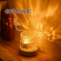 Factory direct, in-stock ripple light, multi-colored led night light, usb rotating ambient light, bedside lamp with touch control