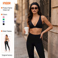new arrival yoga wear suit vest high waist tummy control fitness wear women's sportswear cross-border fitness wear suit