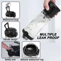 bestseller: portable, high-capacity 600ml sports & fitness blender bottle with direct drink spout - perfect for fresh juice and smoothies