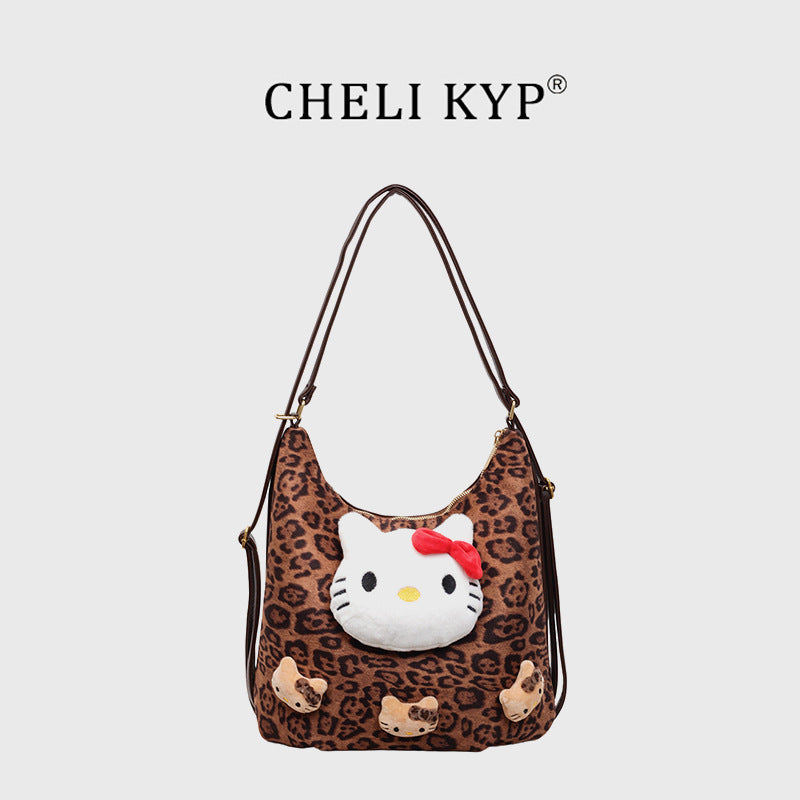retro frosted shoulder bag women's new trendy versatile crossbody bag student school commuter backpack