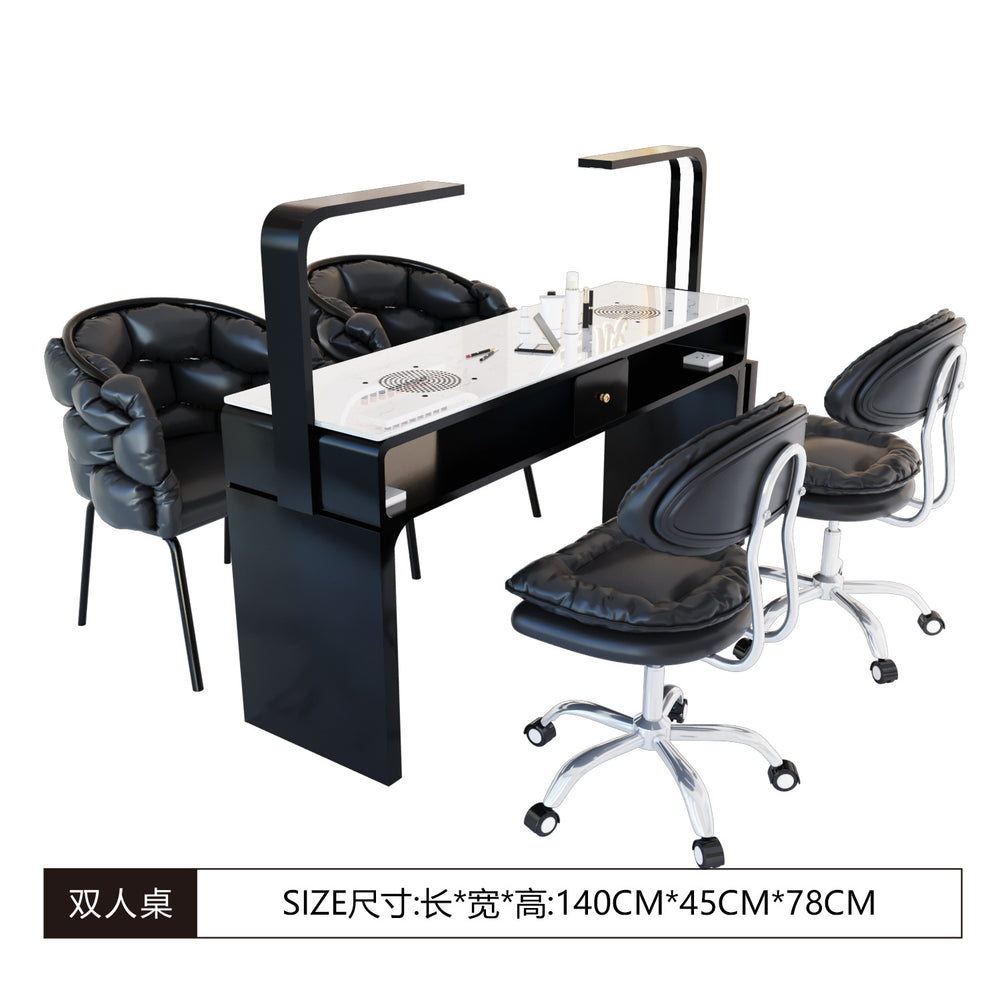 Cute popular scandinavian makeup stool bedroom backrest chair light luxury ins style modern minimalist nail salon