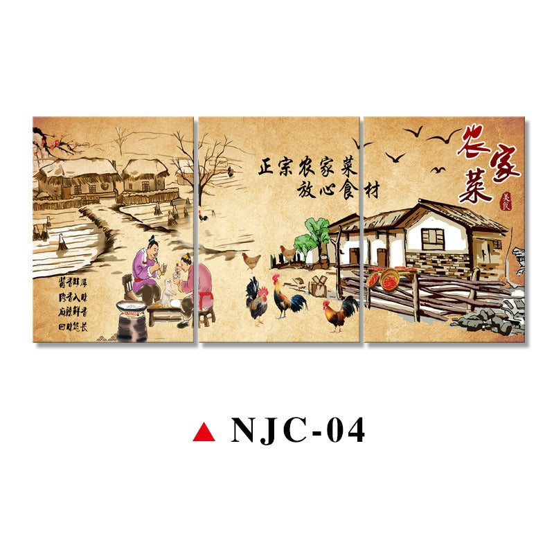 Hotel box wall decoration painting creative agritainment wall mural restaurant catering shop farmyard room painting