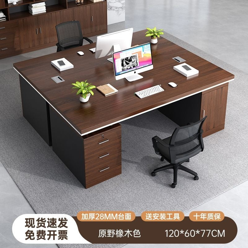 Office desk - minimalist modern design, suitable for employees, home use, students, and renters. bedroom desktop computer desk, freestanding