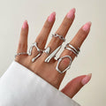 lava ring wholesale women's niche design jewelry light luxury high-end romantic couple rings smooth band accessories