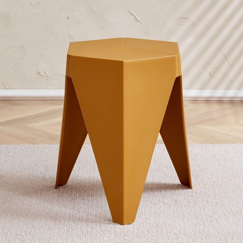 For home plastic stool stackable scandinavianpopular round stool thick rubber stool casual modern dining table chair high stool