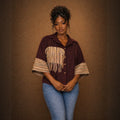 European and american cross-border women's clothing:  summer new fashion african plus size loose patchwork design shirt top