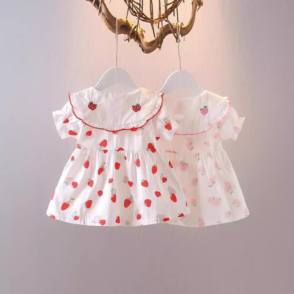 Baby girl princess dress, 1-year-old infant clothes, super cute and adorable girls' summer outfit, stylish summer dress