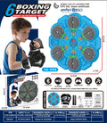 6-button smart bluetooth music boxing target (rechargeable model) [mecha blue]