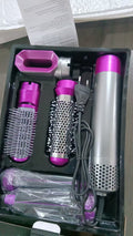Amazon cross-border curling iron five-in-one hot air comb hair dryer comb curling iron straight hair comb hair dryer automatic hair suction