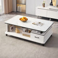 Modern minimalist tv stand for living room, compact home, floor-standing extendable 2025 new style coffee table and tv cabinet combination
