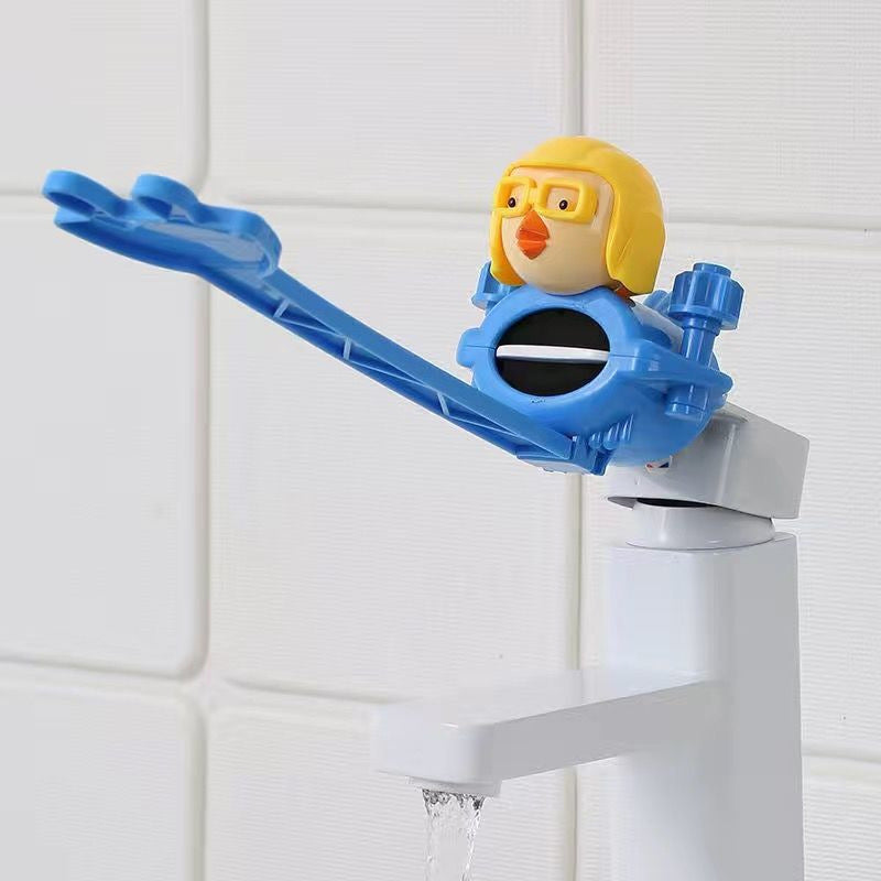 Factory direct: baby & kids silicone hand washing aid - anti-splash extended spout faucet extender for sinks