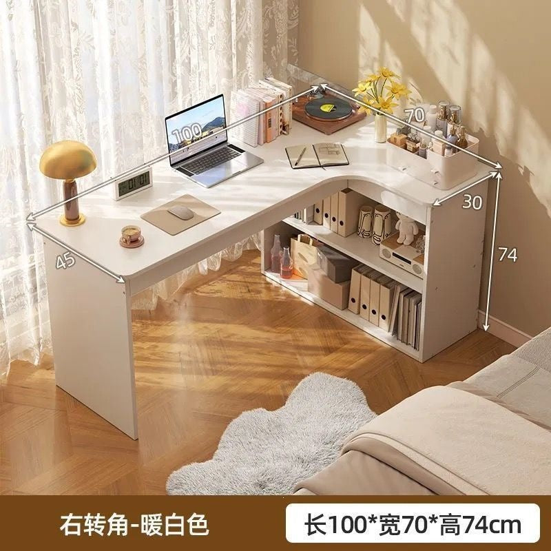 Corner computer desk home study table bedroom vanity bookshelf all-in-one office desk corner desk