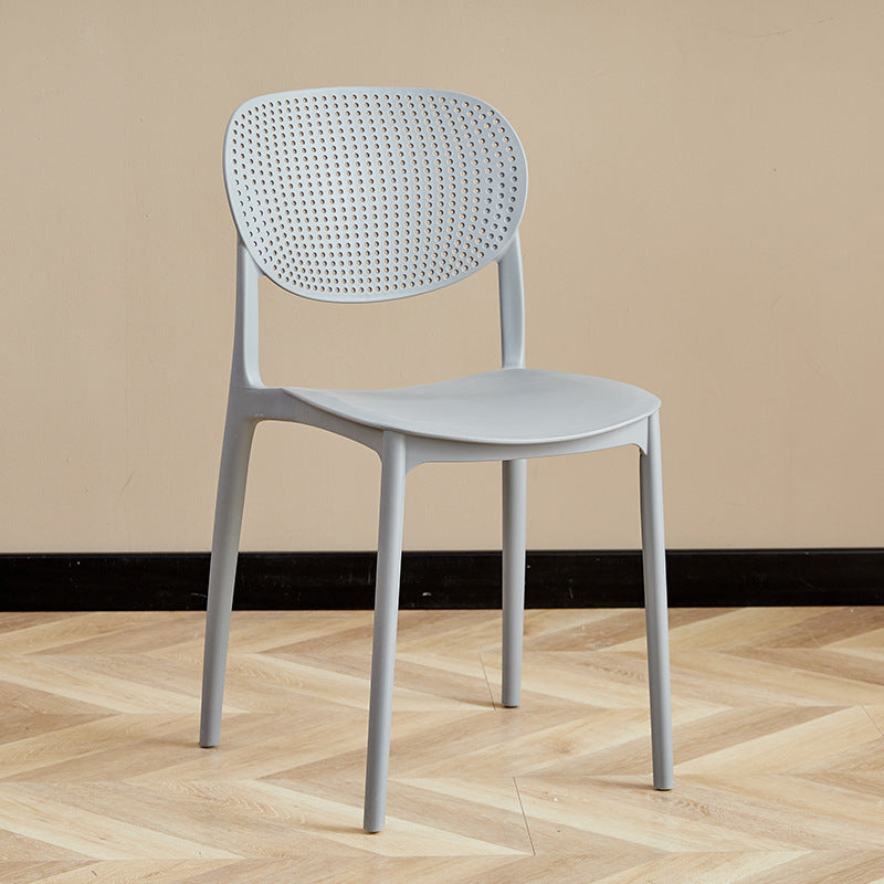 Popular scandinavian plastic chair for homethickened backrest dining chair study computer chair office negotiation training stool