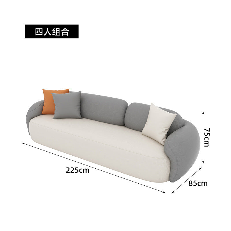 Nordic tech fabric mini sofa set - ideal for living rooms, yoga studios, beauty salons, clothing stores, reception areas, and waiting lounges