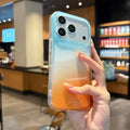 iphone 17 pro phone case, featuring a gradient tie-dye design, double-layer imd construction, and a new apple 15 drop-proof protective cover