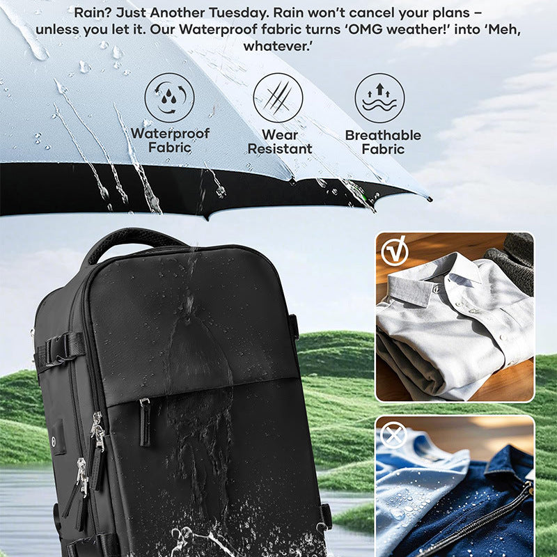Cross-border travel backpack women's large capacity oversized lightweight multi-functional luggage backpack short trip vacuum backpack