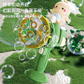 New electric bubble machine with multiple bubble nozzles - fully automatic, handheld bubble gun toy for fun and games!