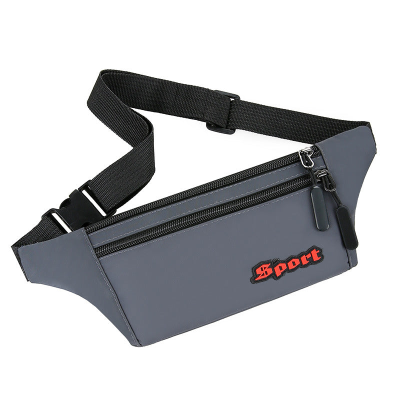 Cross-border Korean version Men's fanny pack Sports shoulder messenger bag Waterproof trendy casual mobile phone bag Construction site cashier bag Portable