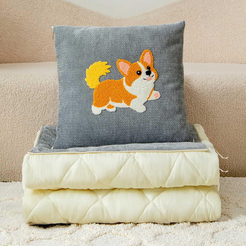 Cute style throw pillow blanket 2-in-1 multifunctional car cushion - wholesale direct from manufacturer