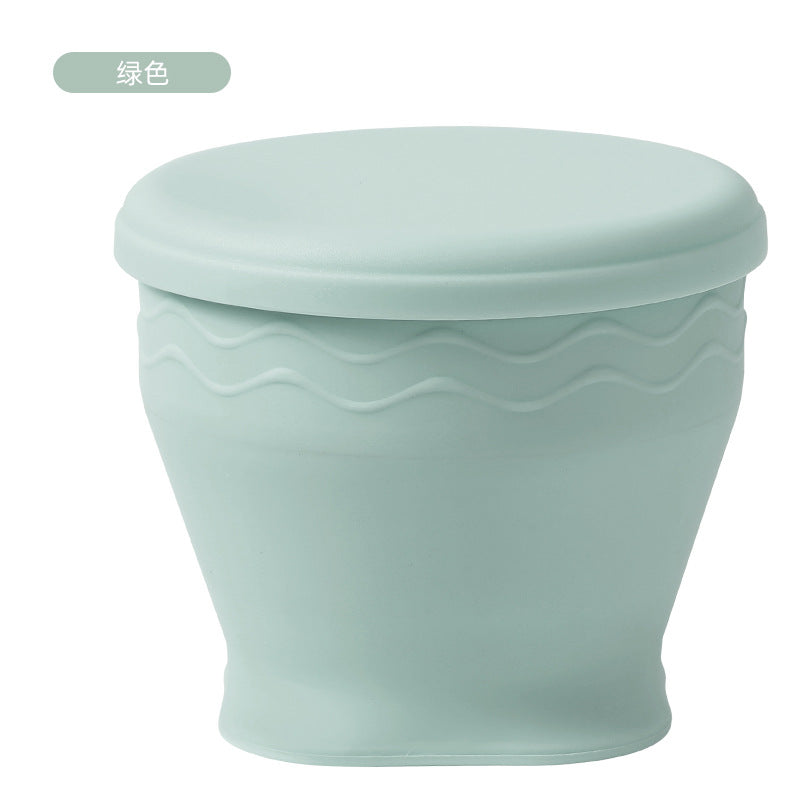 2025 new cross-border silicone macaron cup - cute & fun foldable water bottle, 180ml - promotional gift