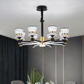 Living room lamp chandelier modern casualaccessible luxury aluminum chandelier bedroom dining room lamp arm luminous elegant dustproof