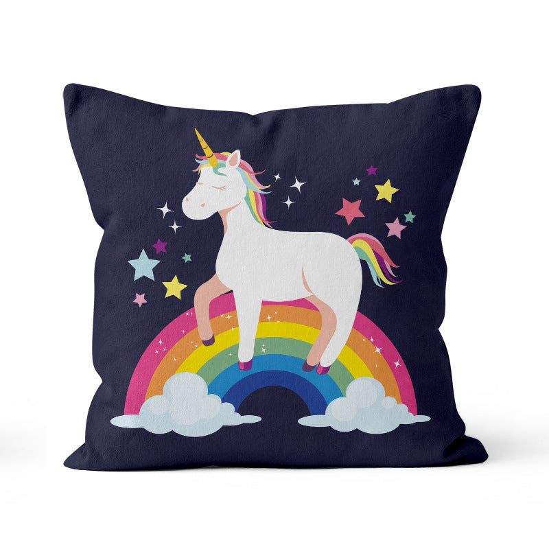 Cartoon throw pillow sofa cushion bed headrest office reading lumbar support backrest pillow with insert - customizable