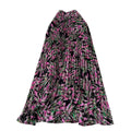 Chiffon midi skirt - women's autumn  new arrival: flattering, flowy, a-line skirt with pleats and floral print