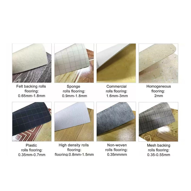Customized PVC floor color pattern pattern size thickness plastic floor leather floor covering carpet pad floor glue