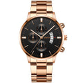 Rose gold black surface rose needle