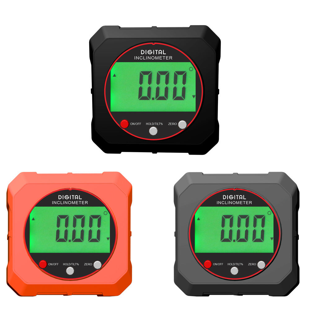 New electronic digital display inclination box household level with backlight angle measuring instrument strong magnetic digital display inclination instrument