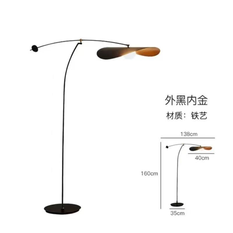 Italian creative living room floor lamp postmodern living room sofa light luxury floor lamp classy sense fishing floor lamp