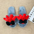 New arrivalinsgirlcasualhomecute cartoonfashion elements one-strap indoor casualstuffed slippers