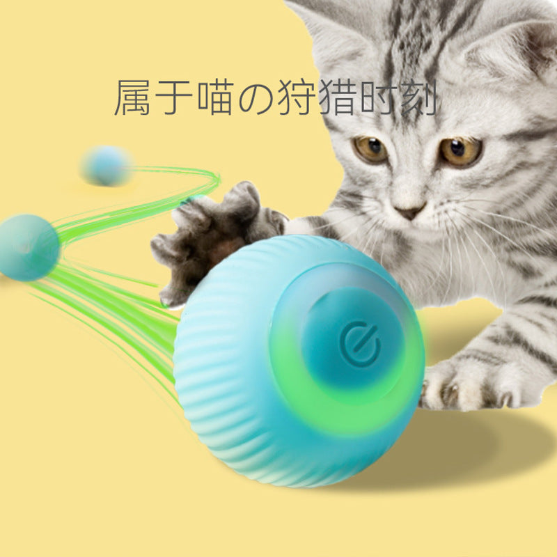 Cat and dog toys - self-entertaining, stress relief, interactive toys for cats and dogs - automatic cat teaser ball, dog wand, pet supplies, gravity rolling ball