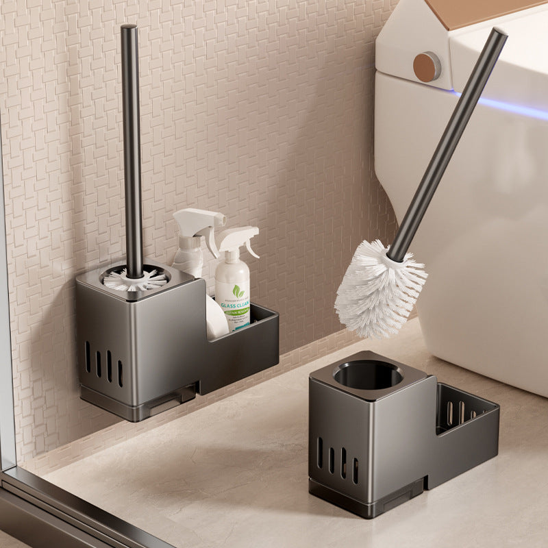 Toilet brush - no drilling required, bathroom toilet brush, toilet bowl cleaner, all-around cleaning tool for a spotless toilet