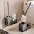 Toilet brush - no drilling required, bathroom toilet brush, toilet bowl cleaner, all-around cleaning tool for a spotless toilet