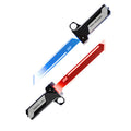 Free shipping new internet-famous double-bladed retractable lightsaber kids toy glowing sword boy double-headed laser sword sound and light sword