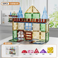 Kids puzzle variety of assemble building blocks castle paradise boys and girls colorful window magnetic sheet magnetic magnet intellectual toy