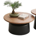 Living room small apartment casualpopular coffee table round martini b&b iron art round table cream style apartment tea table no