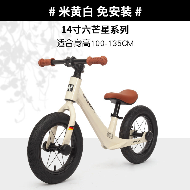 New children's magnesium alloy balance car without pedals 1-6 years old baby balance yo-yo car two-wheel coasting walker
