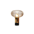 Modern creative light luxury glass table lamp marble designer model room decoration b&b bedroom bedside lamp italian style