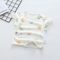 Baby short-sleeve t-shirt, summer infant top, 100% cotton, 0-4 years old, toddler summer outfit, boys' and girls' short-sleeve undershirt, trendy style