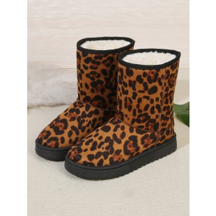 winter new arrivals: plus size leopard print snow boots, sizes 36-42. wholesale available, dropshipping to  &