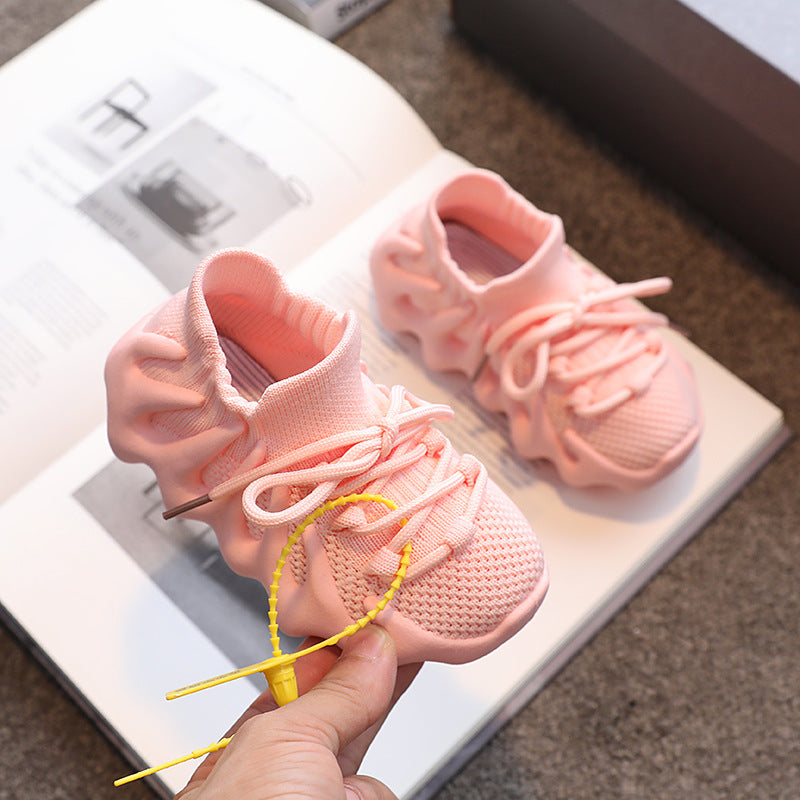 Kids octopus kids shoes breathable spring & fall new arrival small steamed buns volcanic coconut shoes sneakers boys and girls running shoes