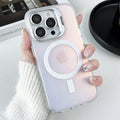 Laser color-changing imd phone case for iphone 16, apple 17 pro, with hardware lens protection and magnetic 15 series compatibility