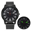 New arrival quartz watch for export, stylish men's mesh strap watch, business wristwatch, sports series, ready stock, wholesale one piece