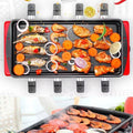 Household outdoor rectangular thickened frying pan non-stick baking pan barbecue plate in stock wholesale barbecue tools supplies accessories